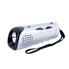 LED Plastic Flashlight with radio