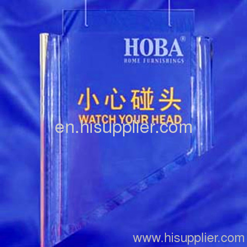 acrylic warning sign pmma direction sign