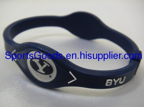 NCAA teams silicone bracelets NFL power balance bracelets with various of teams