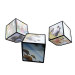 Rotating photo frame cubes