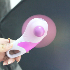 Plastic mini fans with carabiner