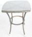 wicker dining chair with tea table