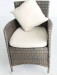 wicker dining chair with tea table