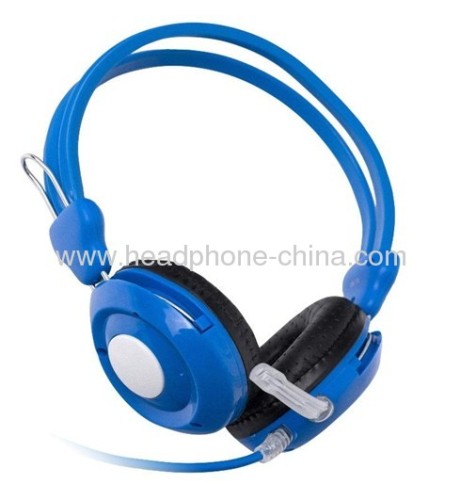 Fashion Straight Computer Headphone with Microphone