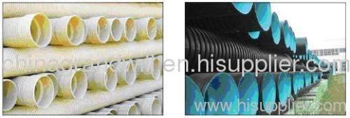 Vertical type Double Wall Corrugated HDPE Pipe Extrusion lin