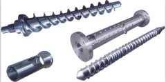 rubber machine screw and barrel for extrusion plastic