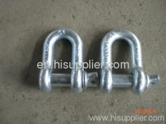 galvanized Dee shackle