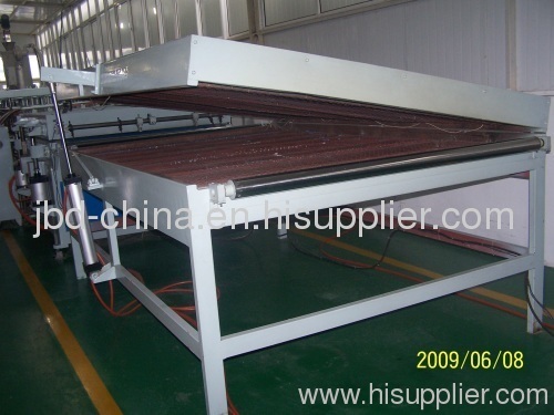 PC hollow grid board extrusion machine