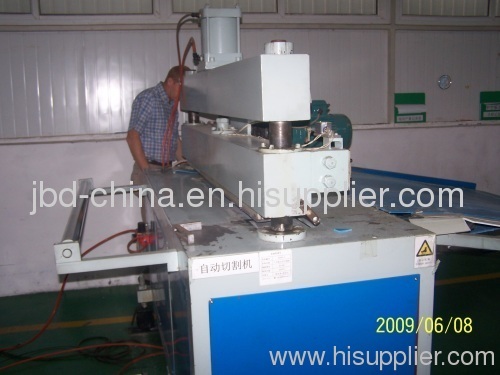 PC hollow grid sheet production line