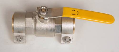 11/2" clamp style brass ball valves for PAP pipes and fittin