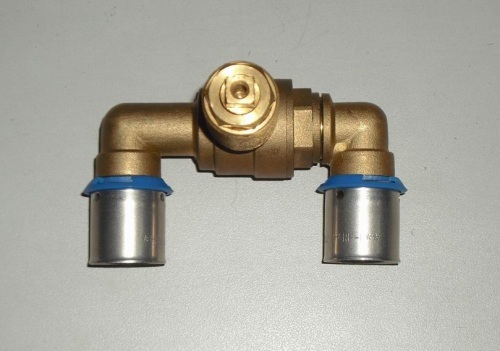 3/4" U style press style brass ball valves