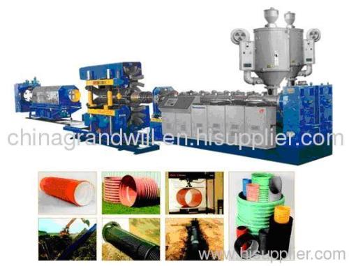 Double Wall Corrugated Pipe Extrusion line