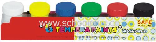 6pcs washable tempera paints for school