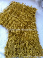 Ladies' acrylic knitted scarf