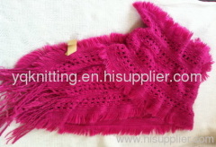 Ladies' acrylic knitted scarf