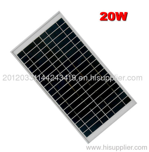 20W solar panel