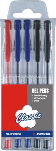 black red blue plastic gel ink pen for school and office use