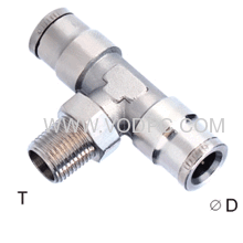 T-Branch brass male connector