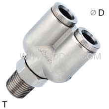 MPX Y-Branch brass fitting,brass Y fitting,brass Y-union fitting,MPX4-M5