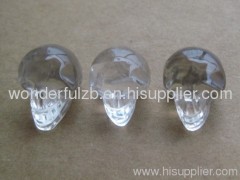 mini clear quartz skulls