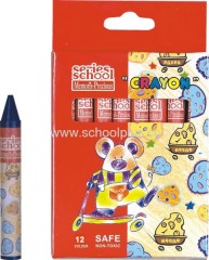 Jumbo Size Crayon in Plastic and Paper Box