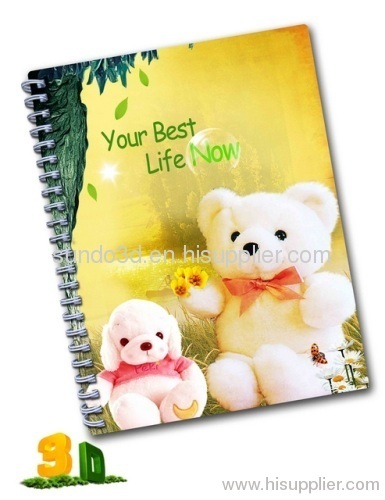 3d lenticular notebook journal diary notebook