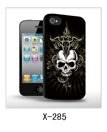 3d skull picture of iPhone4 case,pc case rubber coated,multiple colors available