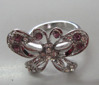 butterfly inlay finger ring