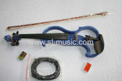 Electric Violin Acoustic FULL SIZE 4/4 Color Blue slve16