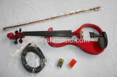 Electric Violin Acoustic FULL SIZE 4/4 Color Red slve13