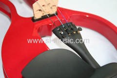 Electric Violin Acoustic FULL SIZE 4/4 Color Red slve13