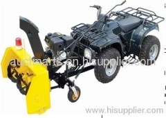 ATV snow plow, snow blower, snow thrower