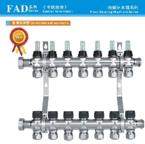 FDA series stainelss steel manifold for flooring heating