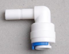 Stem or plug in elbow adapter