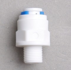 Water filter connector plastic male straight adapter