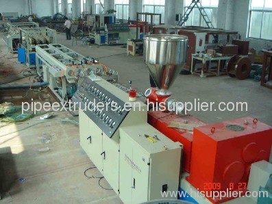 PVC twin pipe extrusion line