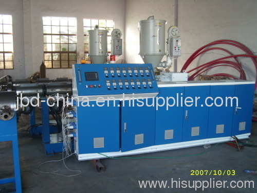 Double wall corrugated pipe extrusion machine