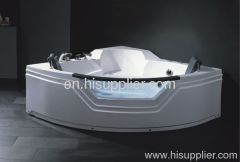 152x152cm body massage bathtubs with two pillows and rain shower ZY-Y9016