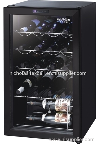 93L glass door refrigerator