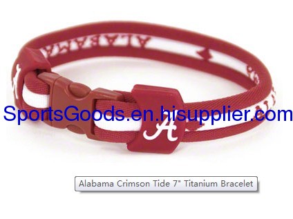 Titanium Sports Titanium Bracelets alabama crimson tide