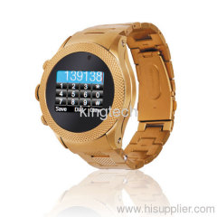 Gold watch phone with touch screen MP3 Camera