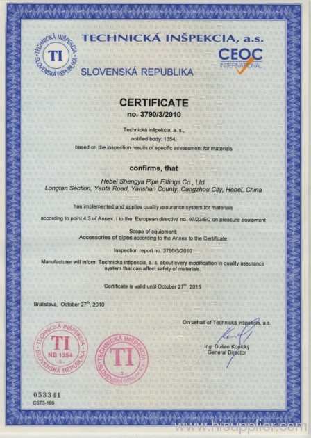 CE certificate