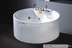 138x138cm round whirlpool bathtub with body massager and hand shower ZY-Y9035