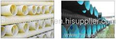 Vertical type Double Wall Corrugated HDPE Pipe Production li