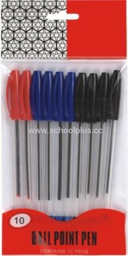 10pcs Plastic ball point pen set