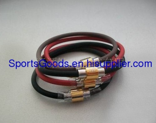 Magnetic bracelets silicon bracelets Silicone ion bracelet with magnetic closing system