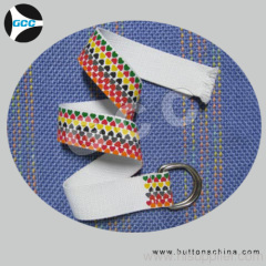 fashion woven belts with priting design