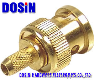 BNC Crimp Connector For Golden Body