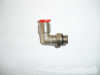 pneumatic brass fitting with red plastic sleeve