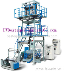 2-layer co-extrusion blowing film machine, HDPE, LDPE, LLDPE extrusion blow machine, film extruder